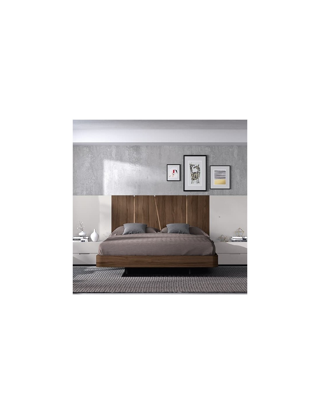 Dormitorio Wanda 5 de Glicerio Chaves en Legend y Pizarra lacada