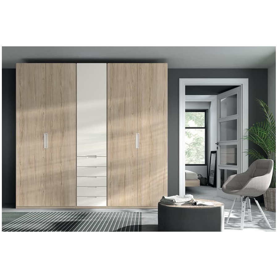 Armario de estilo moderno fabricado en melamina Muebles Lara