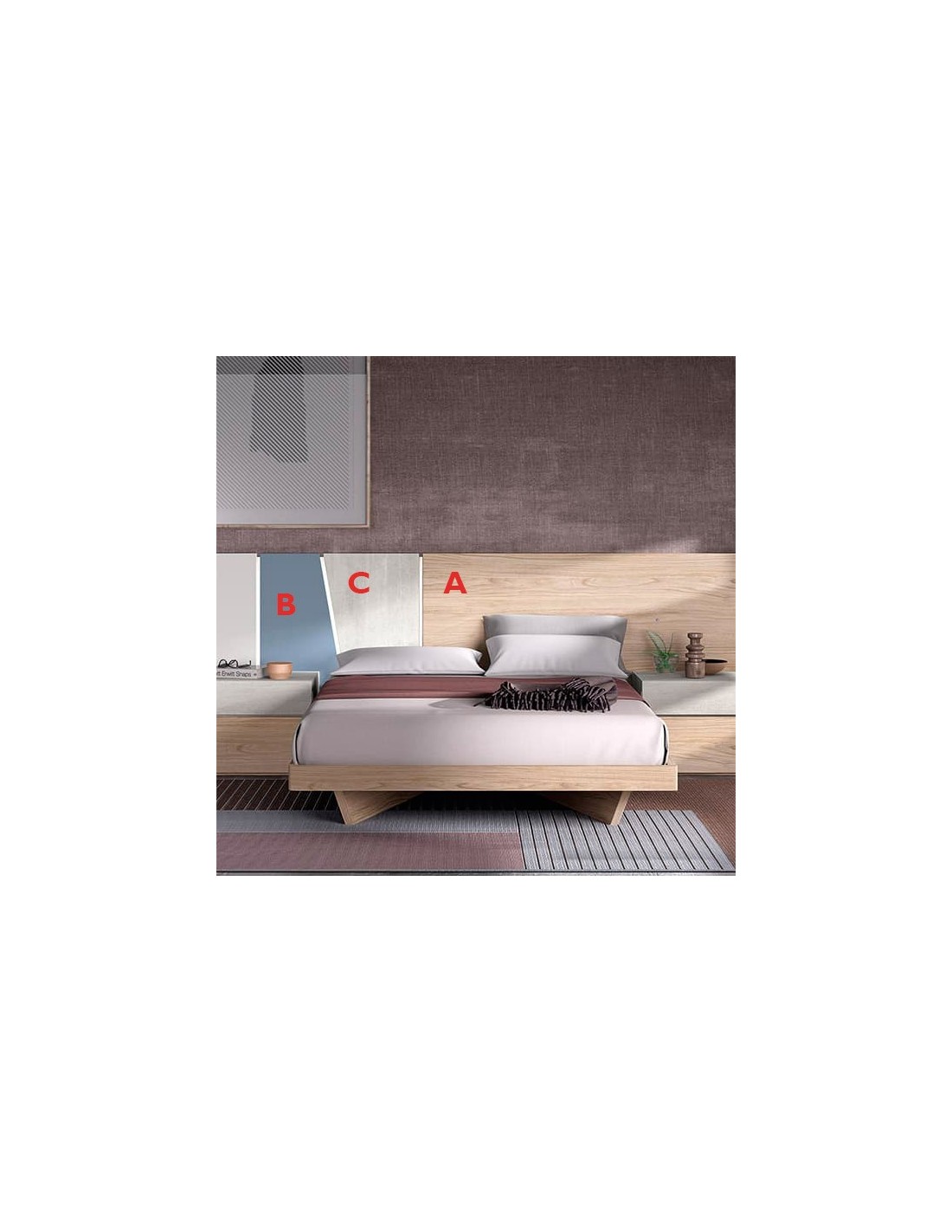 Dormitorio Wanda 4 de Glicerio Chaves en Habana y Cobalto lacada y Essence