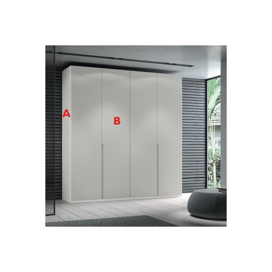 Armario de 4 puertas fabricado en melamina Muebles Lara