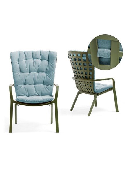 Sillón de terraza Folio comfort Agave-Artic