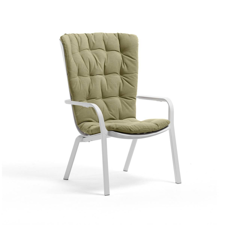 Sillón de terraza Folio comfort Blanco-Agave