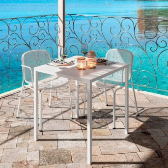 Mesa de terraza QU color blanca - Colos 2