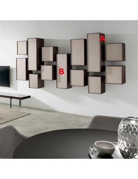 Personalización de acabados disponible del Salón Cubos Q7 de Loyra