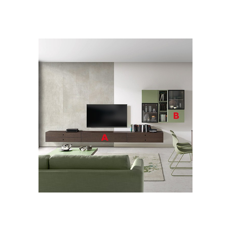 Personalización de acabados de la Composición Cubos Q8 de Loyra
