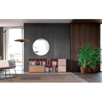 Aparador Yoko 010 de Loyra, fabricado en chapa de madera natural y lacados 2