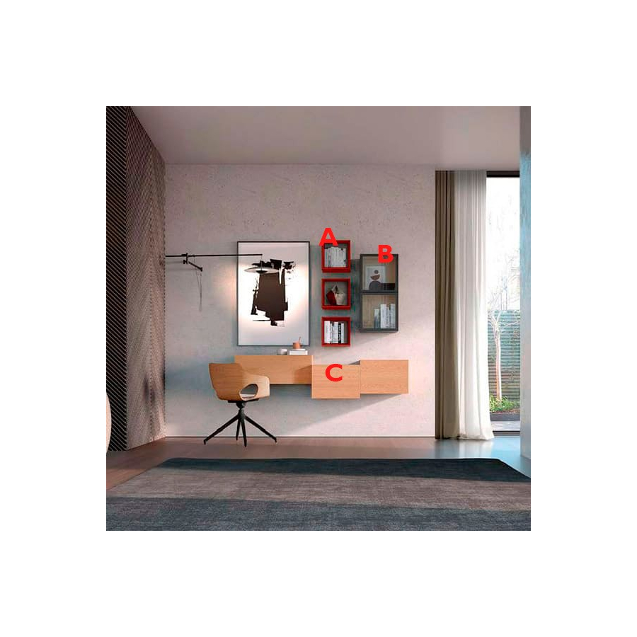 Personalización acabados de la Composición cubos Q11 de Loyra