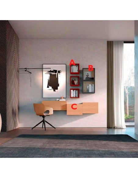 Personalización acabados de la Composición cubos Q11 de Loyra