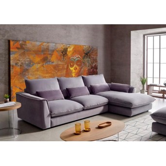Chaiselongue Mauro tapizada en tela 2