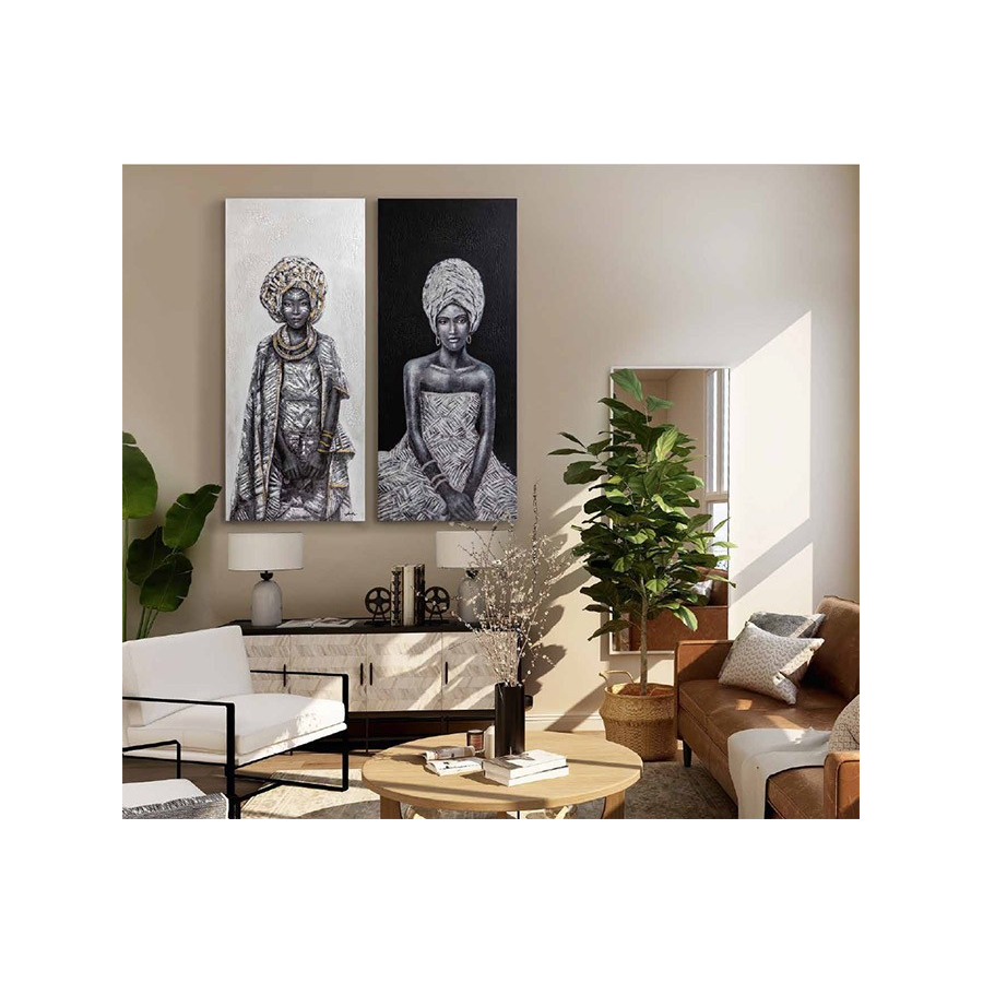 Pintura mujer africana