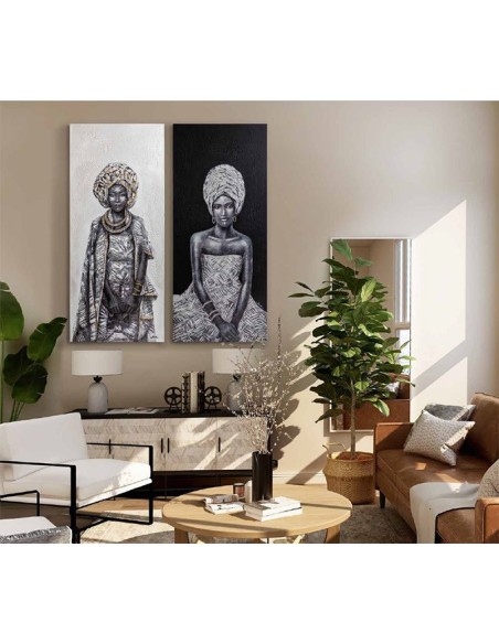 Pintura mujer africana