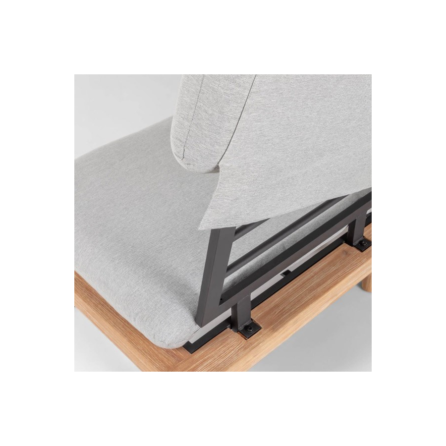 Set de terraza cojines color gris