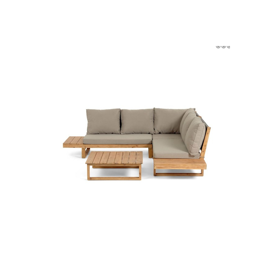 Set de exterior Flaviina madera