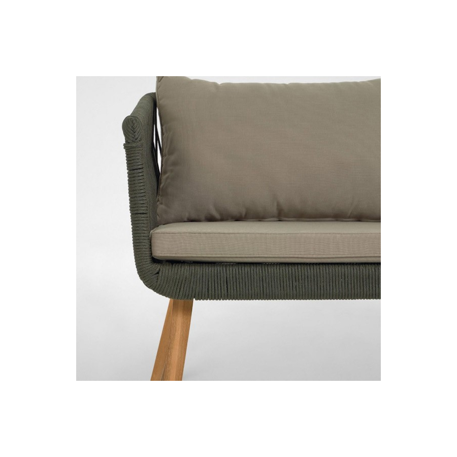 Sofá con sillones para exterior