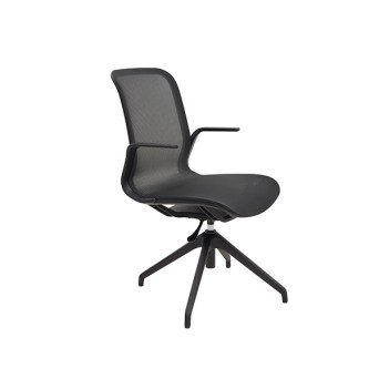 Silla de oficina Momo fabricada en fibra de vidrio. 2