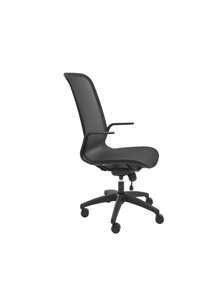 Silla de oficina Momo elevable a gas y regulable en altura.