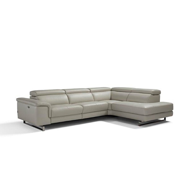 Chaiselongue Lucio tapizado en piel.