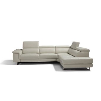 Chaiselongue Lucio tapizado en piel. 2