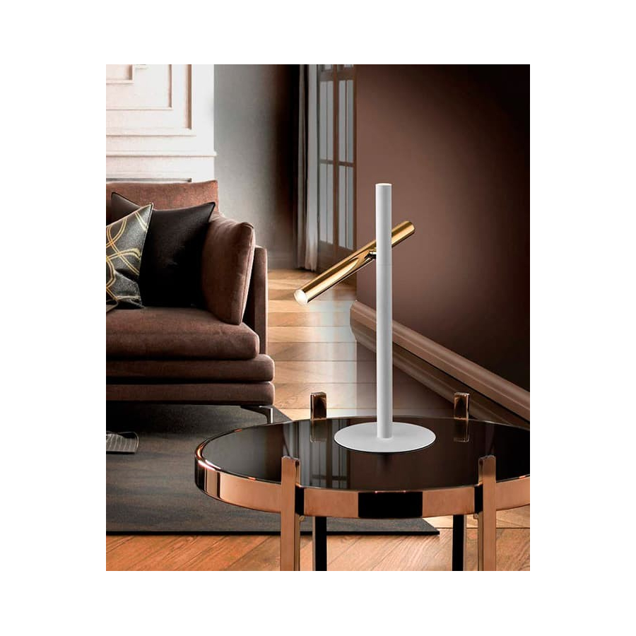 Lámpara de mesa con difusor acrílico