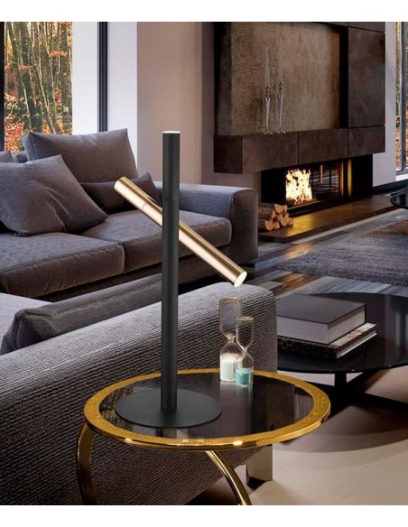 Lámpara de mesa con dos luces