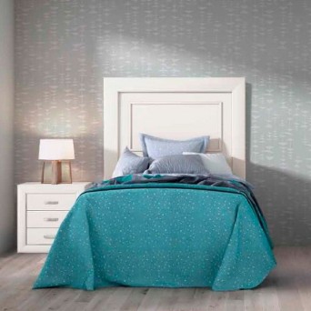 Composición dormitorio Parma 10 en acabado blanco.