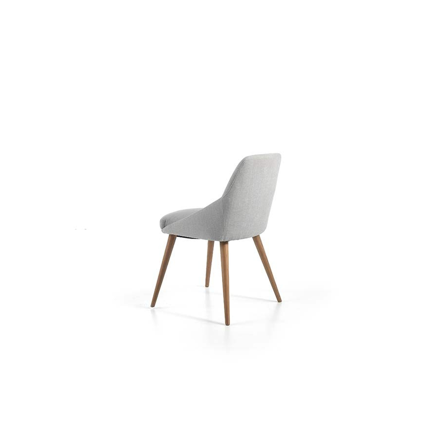 Silla Abby A con patas de madera