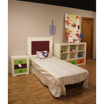 dormitorio juvenil pino lacado 2