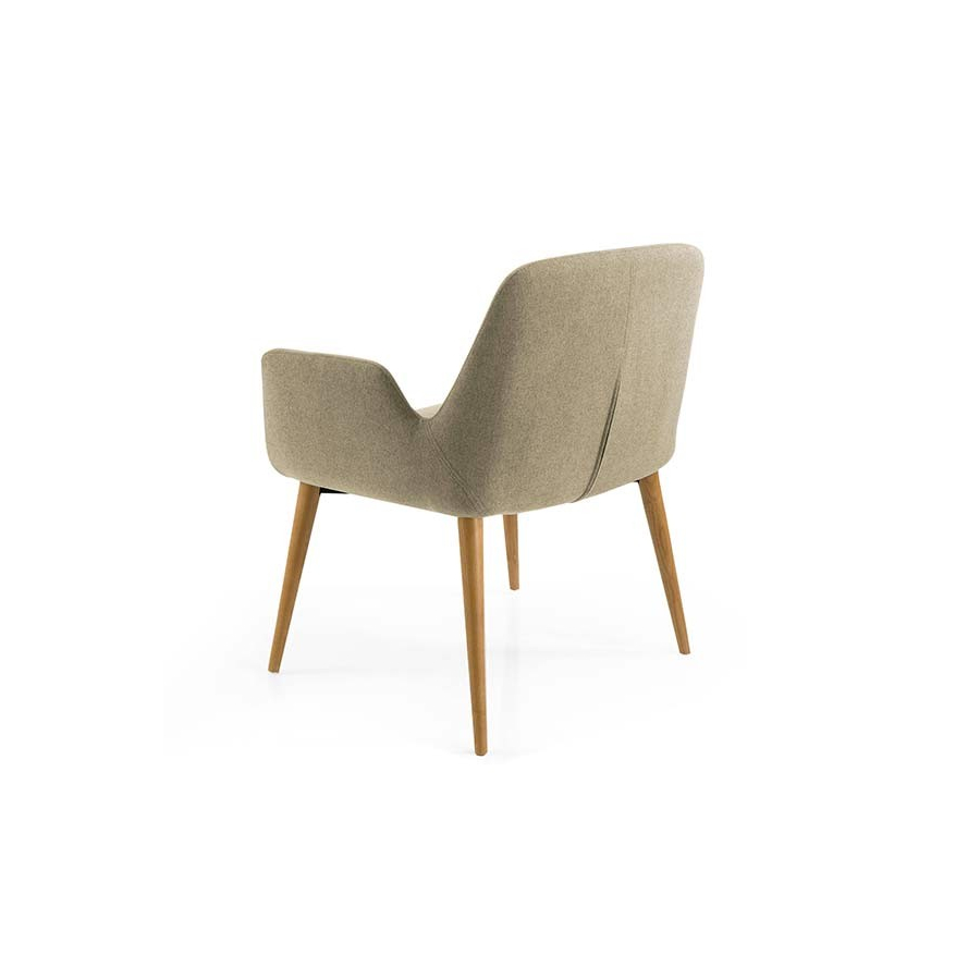 sillon rose tapizado