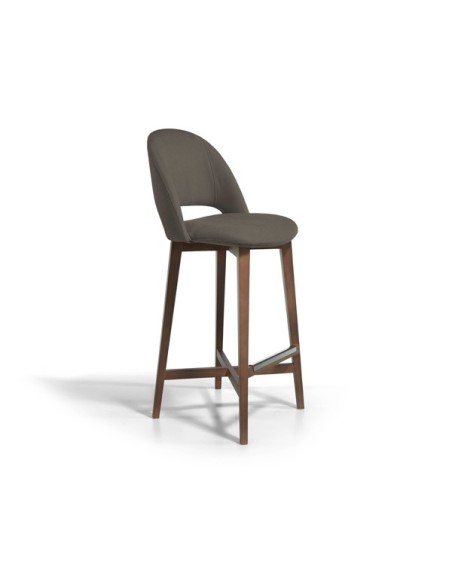Taburete con patas de madera