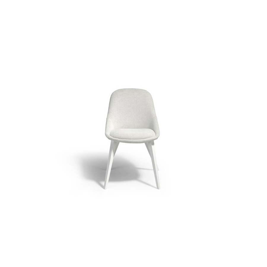 Silla de comedor tapizada en tela