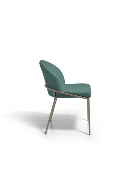 silla de comedor tapizada en tela