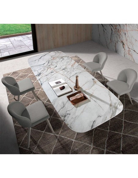 comprar silla de comedor tapizada en tela