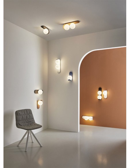 Aplique Zesta uno o dos leds