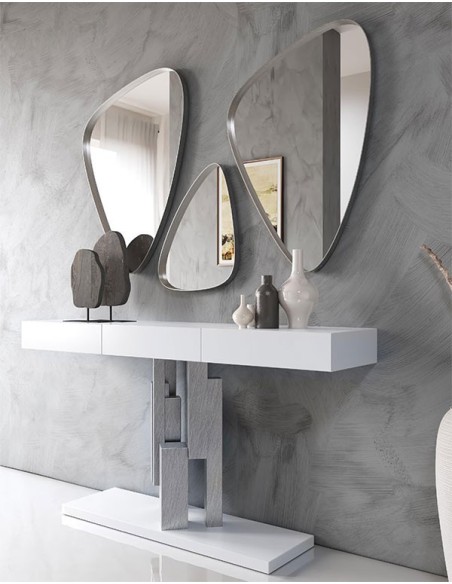 Recibidores contemporáneos con espejos en Muebles Lara