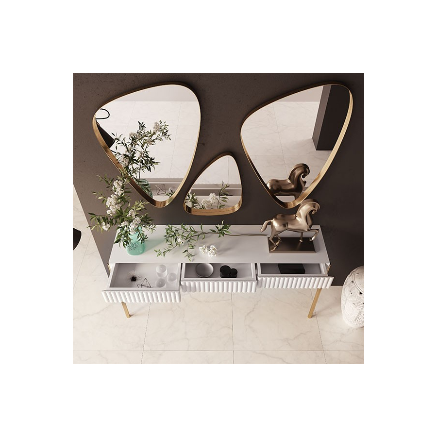 Recibidor con juego de 3 espejos disponible en varias medidas Muebles Lara