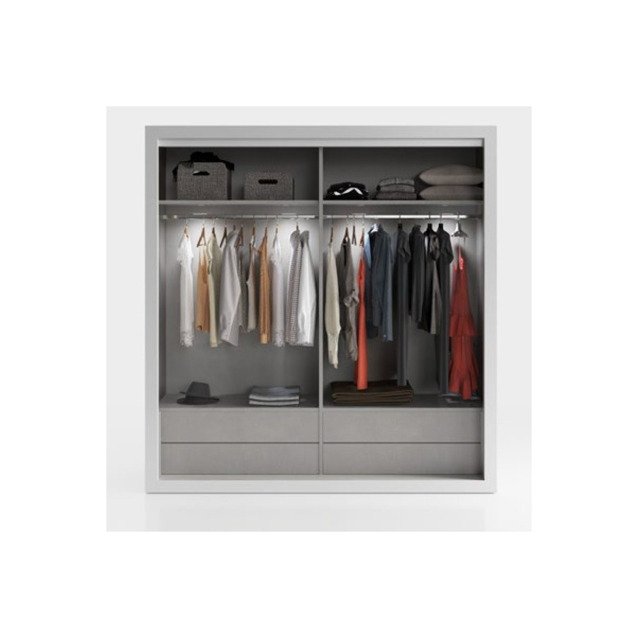 Armario moderno MX60 lacado blanco