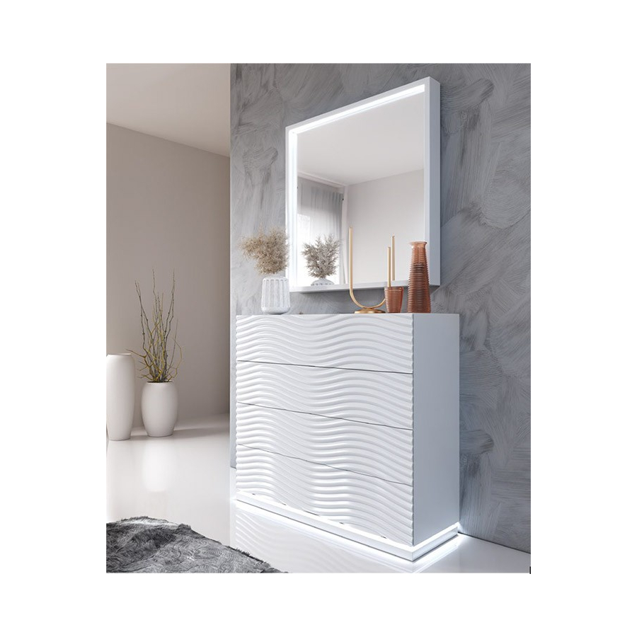 Dormitorio Franco Furniture lacado blanco