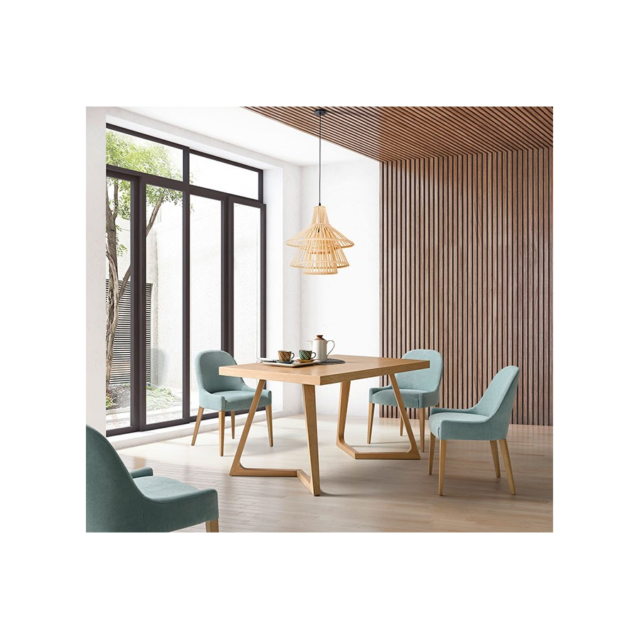 Silla 208 con estructura de madera