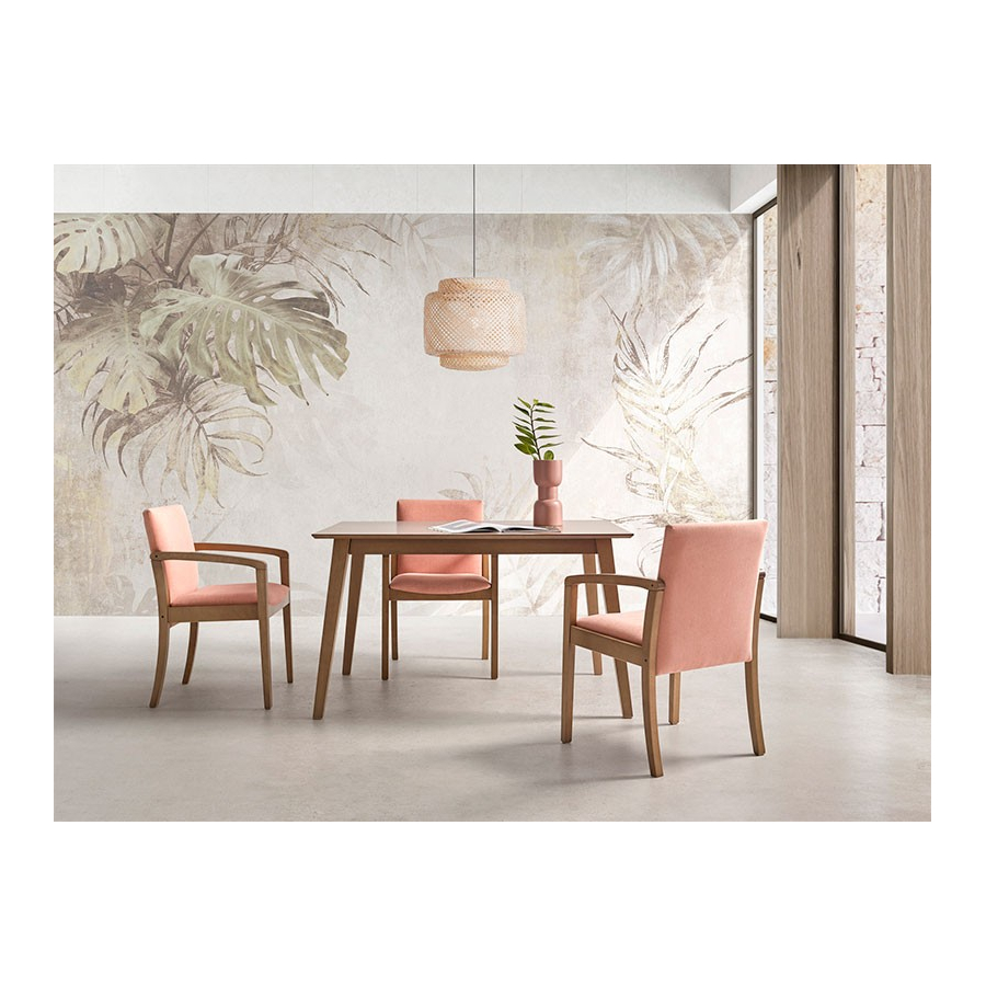 Silla 302 de estilo moderno con brazos