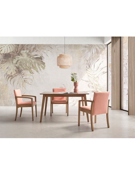Silla 302 de estilo moderno con brazos