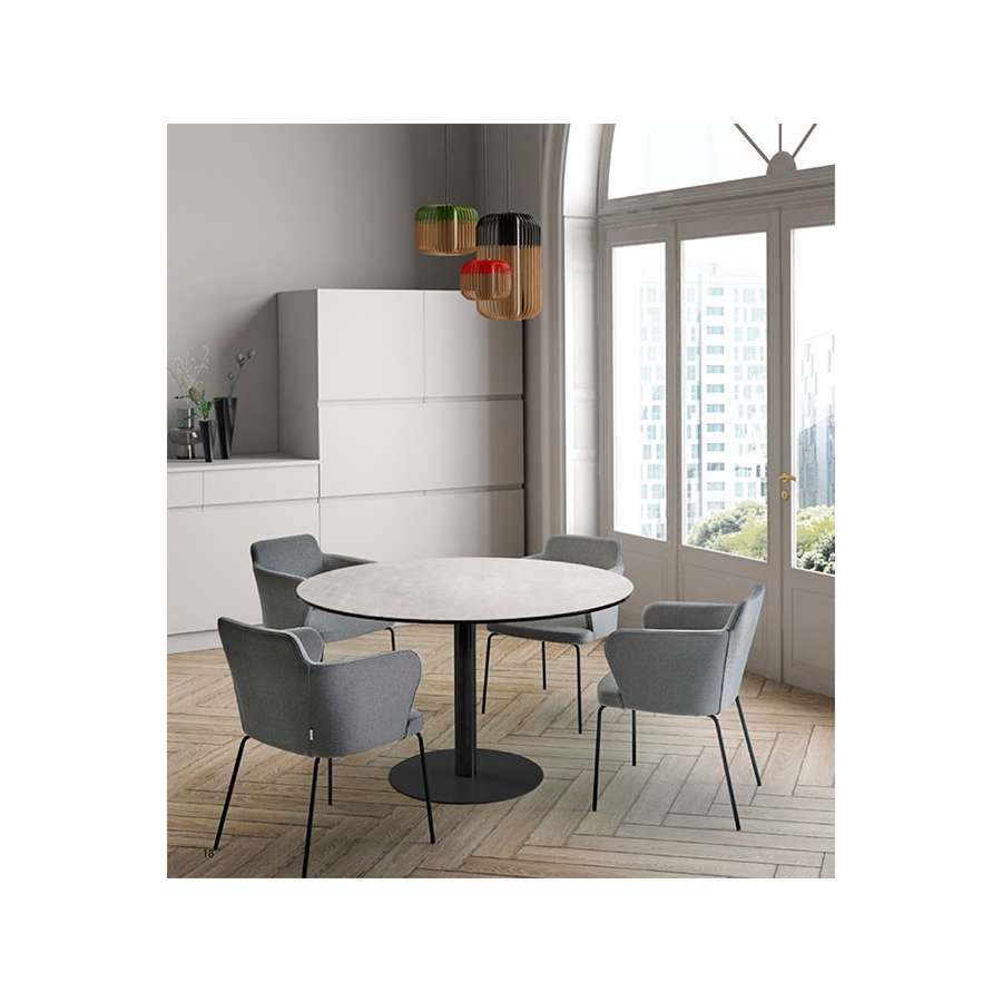 Mesa copa con tapa porcelánica Doos
