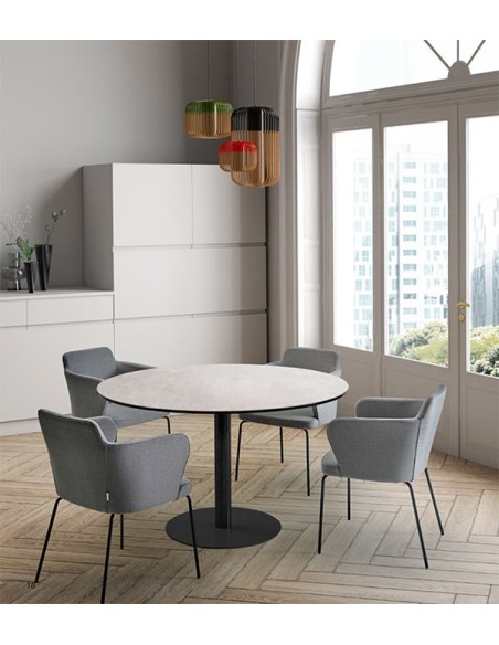 Mesa copa con tapa porcelánica Doos