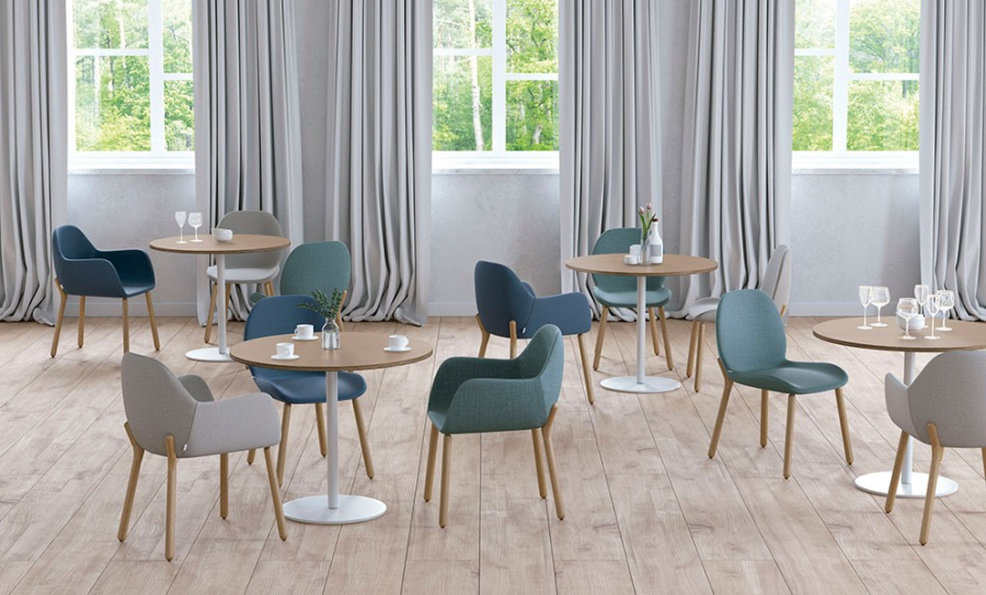 Mesa Copa fija para restauración, hoteles y contextos similares