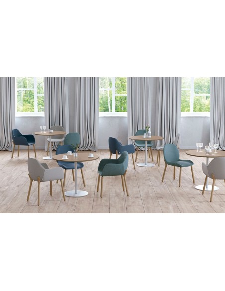 Mesa Copa fija para restauración, hoteles y contextos similares