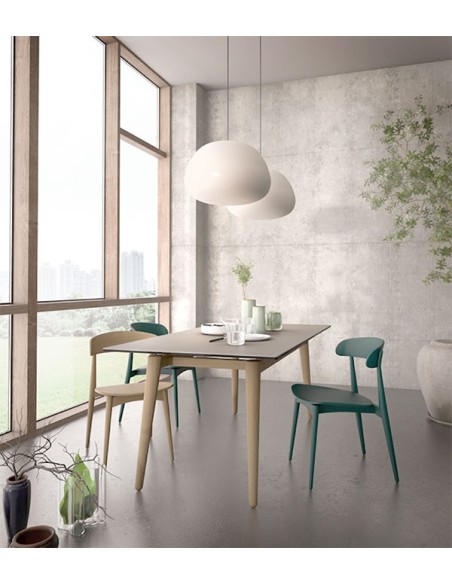 Mesa Evolve con tapa en maderna y sillas Pure Muebles Lara