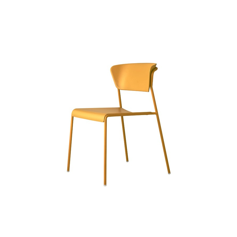 Silla Lisa Tecno sin brazos con estructura metálica