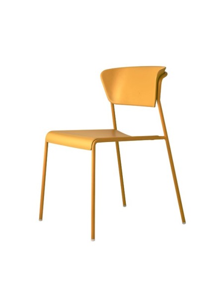 Silla Lisa Tecno sin brazos con estructura metálica