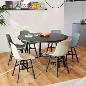 Silla Pure Loop Mono con patas de madera