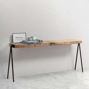 Consola Roma, de madera maciza, de la firma Coolwood