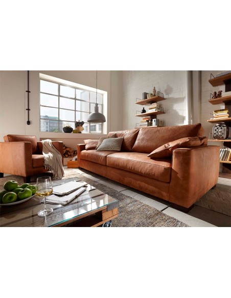Sofá de piel disponible en varias medidas Muebles Lara